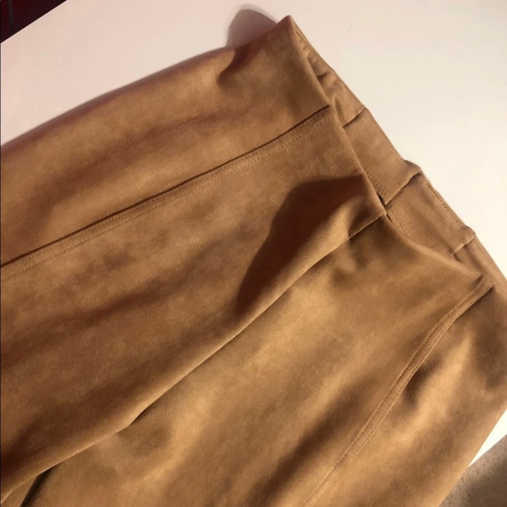 Suede pants